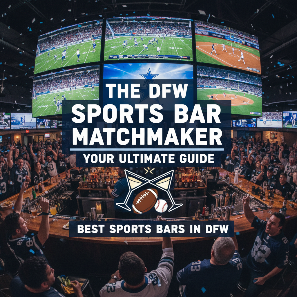The DFW Sports Bar Matchmaker: Your Ultimate Guide to the Best Sports Bars in DFW